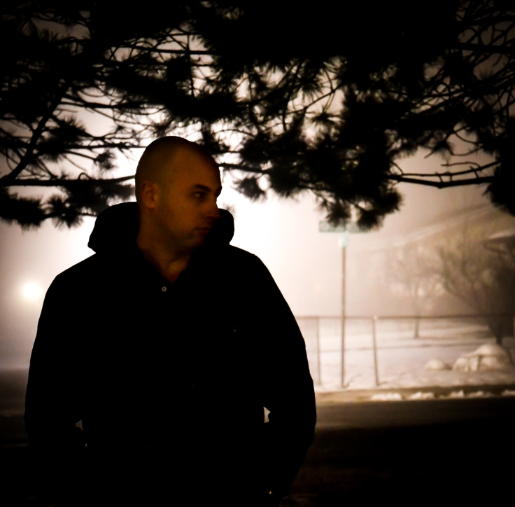 Photo of a man in the fog
